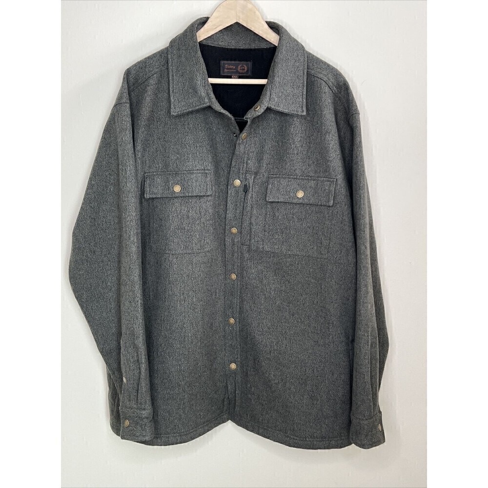 Victory Sportswear Green XXL Long Sleeved Snap Front Jacket